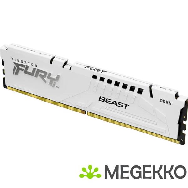 Grote foto kingston ddr5 fury beast 2x16gb 6400 white computers en software harde schijven