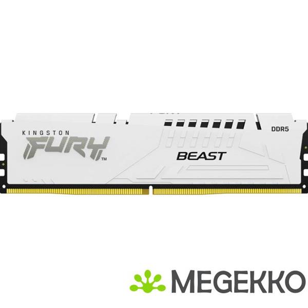 Grote foto kingston ddr5 fury beast 2x16gb 6400 white computers en software harde schijven