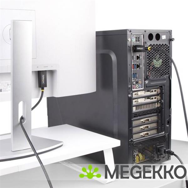 Grote foto startech.com 1m displayport naar hdmi adapter kabel 4k 60hz met hdr dp naar hdmi 2.0b actieve vid computers en software overige computers en software