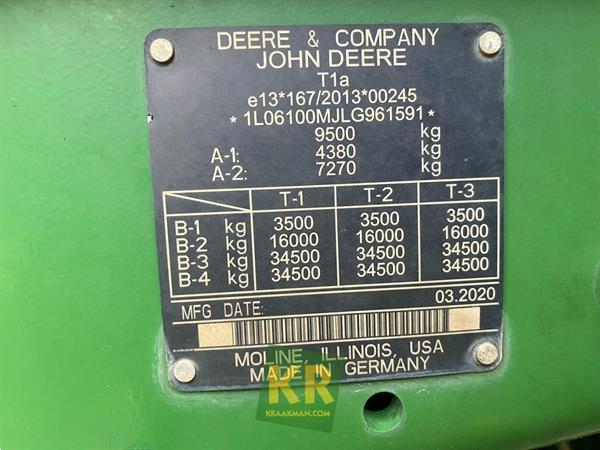 Grote foto john deere 6100m 697386 agrarisch tractoren