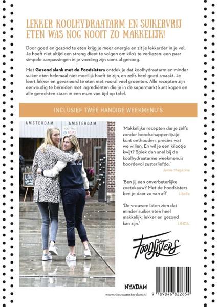 Grote foto gezond slank met de foodsisters boeken kookboeken
