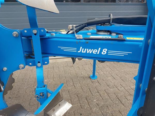 Grote foto lemken juwel 8 v3n100 3 schaar ploeg met snedemixer agrarisch ploegen