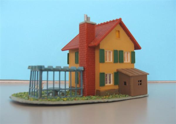 Grote foto winkel met woonhuis en kip h0 ho nh1054 hobby en vrije tijd h0