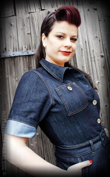 Grote foto rumble 59 denim dress. kleding dames jurken en rokken