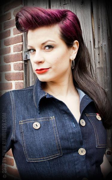 Grote foto rumble 59 denim dress. kleding dames jurken en rokken