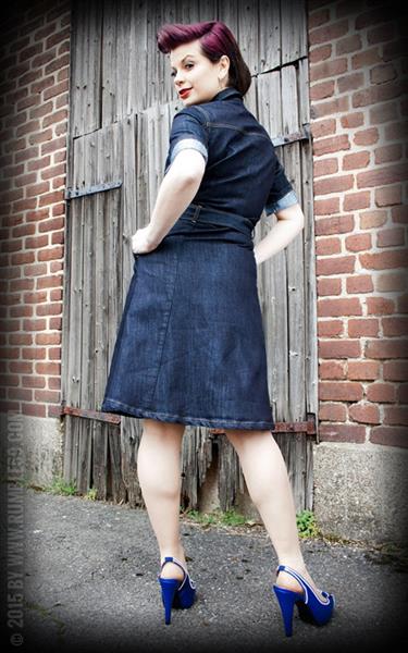 Grote foto rumble 59 denim dress. kleding dames jurken en rokken
