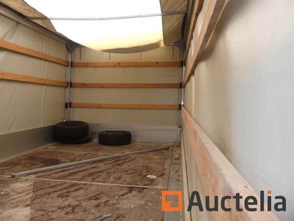Grote foto lusinn 2 assige aanhanger met zwenkdissel en dekzeil gdp3548 agrarisch aanhangwagens