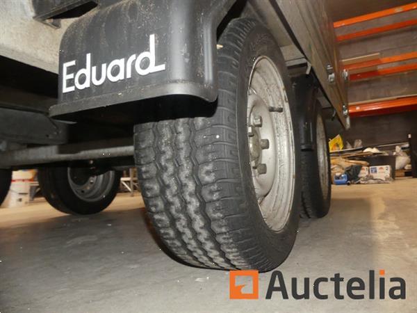 Grote foto eduards ongeremde dubbelassige aanhangwagen agrarisch aanhangwagens