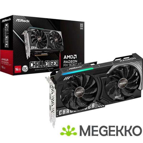 Grote foto asrock radeon rx 9060 xt challenger 16gb computers en software videokaarten