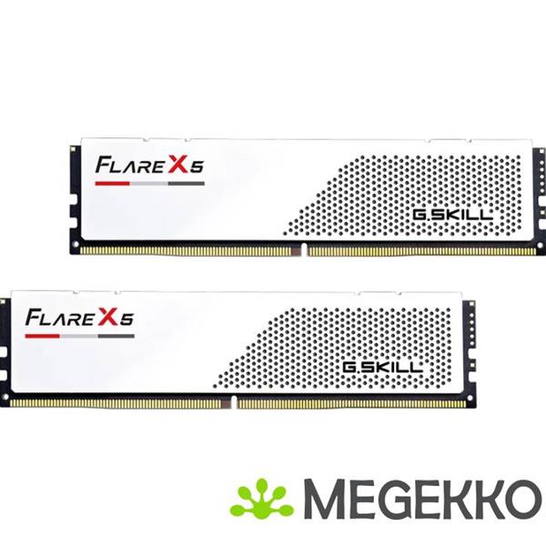 Grote foto g.skill ddr5 flare x5 2x32gb 6000 cl36 wit computers en software harde schijven
