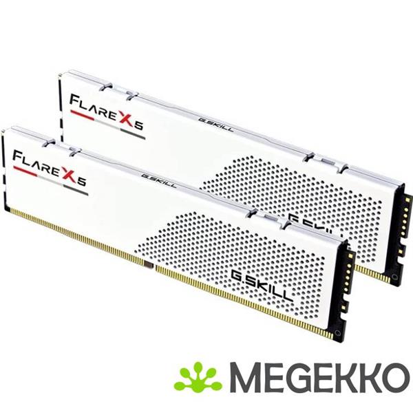 Grote foto g.skill ddr5 flare x5 2x32gb 6000 cl36 wit computers en software harde schijven