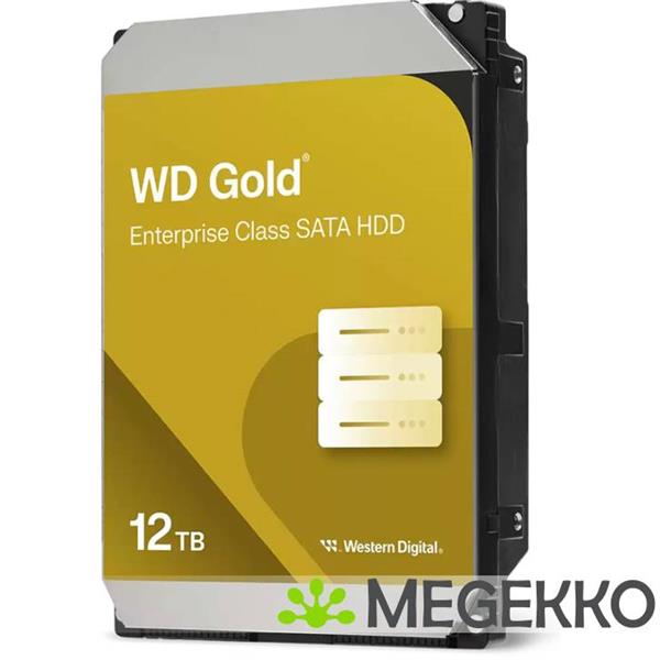 Grote foto western digital gold wd122kryz interne harde schijf 12 tb 7200 rpm 512 mb 3.5 sata iii computers en software harde schijven