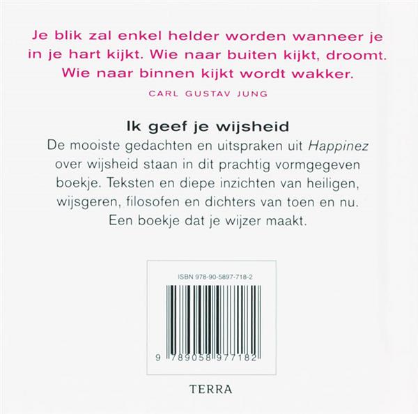 Grote foto happinez ik geef je wijsheid happinez boeken stripboeken