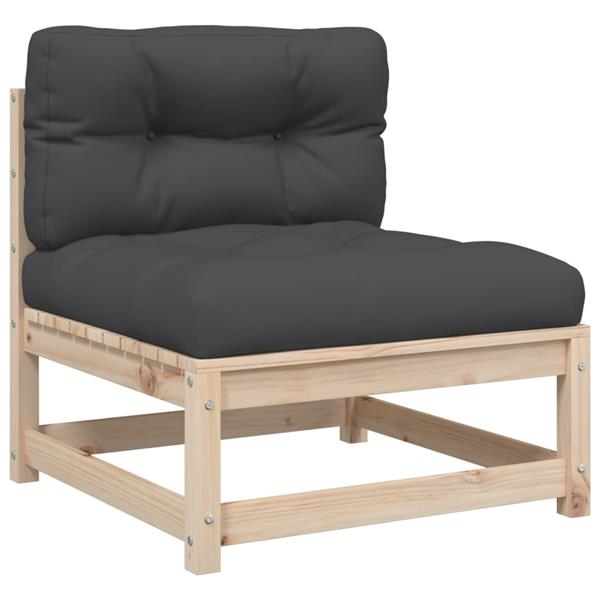 Grote foto vidaxl 6 delige loungeset met kussens massief grenenhout tuin en terras tuinmeubelen