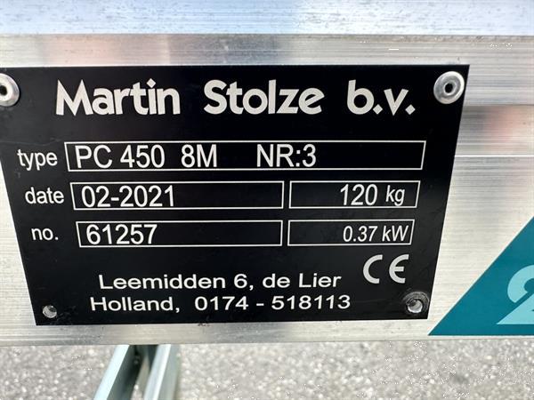 Grote foto martin stolze pc450 8m transportband 800 x 45 cm agrarisch transportbanden