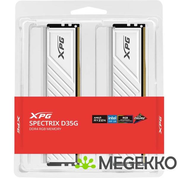Grote foto xpg ddr4 spectrix d35g rgb 2x8gb 3600 cl18 wit computers en software overige computers en software