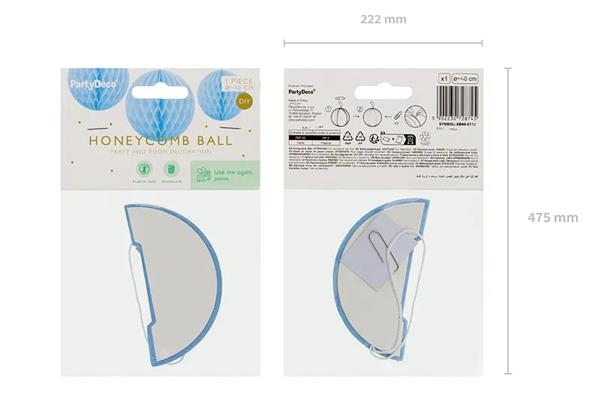Grote foto honeycomb ball light blue 40cm verzamelen overige verzamelingen