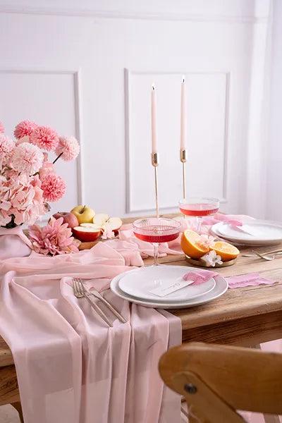 Grote foto chiffon runner light pink 0.48 x 5 m verzamelen overige verzamelingen