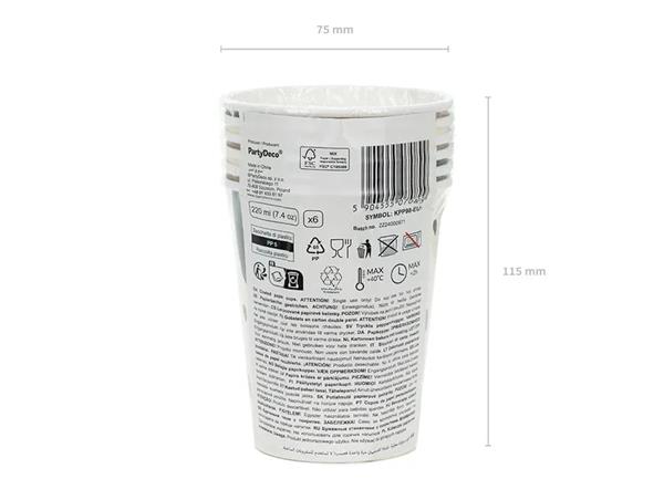 Grote foto papieren bekers pies mix 220 ml verzamelen overige verzamelingen