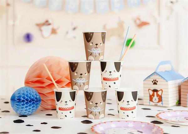 Grote foto papieren bekers pies mix 220 ml verzamelen overige verzamelingen