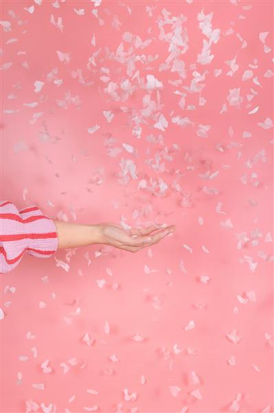 Grote foto confetti cannon pink butterflies 20cm verzamelen overige verzamelingen