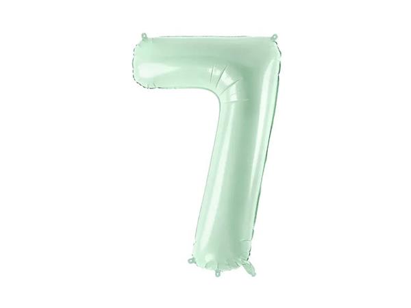 Grote foto foil balloon number 7 72cm green verzamelen overige verzamelingen