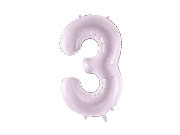 Grote foto foil balloon number 3 72cm purple verzamelen overige verzamelingen