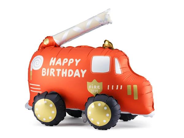 Grote foto foil balloon fire truck mix 67x53 cm verzamelen overige verzamelingen