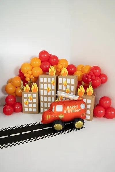 Grote foto foil balloon fire truck mix 67x53 cm verzamelen overige verzamelingen
