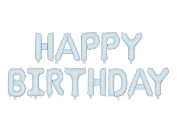 Grote foto foil balloon happy birthday 340x35cm blue verzamelen overige verzamelingen