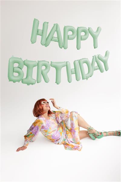 Grote foto foil balloon happy birthday 340x35cm green verzamelen overige verzamelingen
