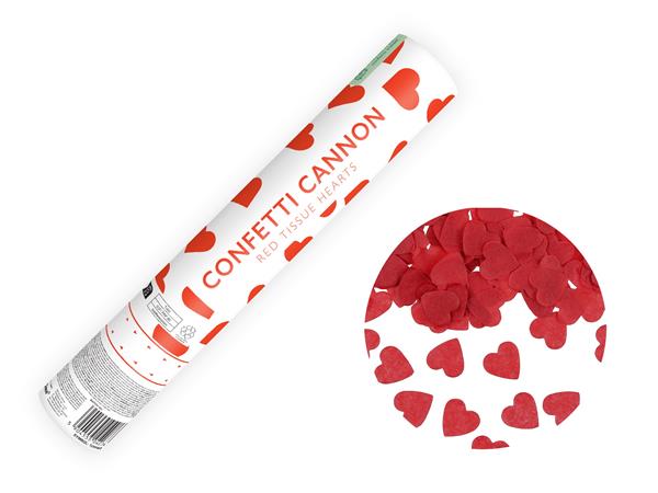 Grote foto confetti kanon met hartjes rood 28cm verzamelen overige verzamelingen