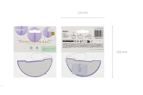 Grote foto honeycomb ball lilac 10cm verzamelen overige verzamelingen