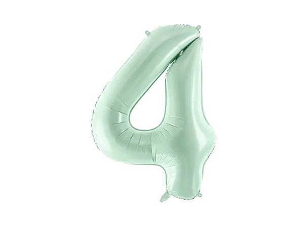Grote foto foil balloon number 4 72cm green verzamelen overige verzamelingen