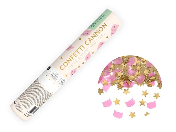 Grote foto confetti cannon stars and cat shaped confetti 20cm verzamelen overige verzamelingen