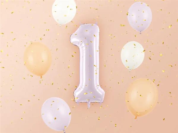 Grote foto foil balloon number 1 72cm purple verzamelen overige verzamelingen