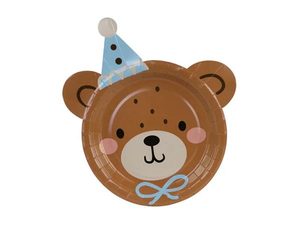 Grote foto teddy bear head plates mix 21x23 cm verzamelen overige verzamelingen