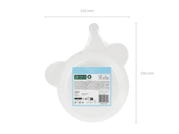 Grote foto teddy bear head plates mix 21x23 cm verzamelen overige verzamelingen