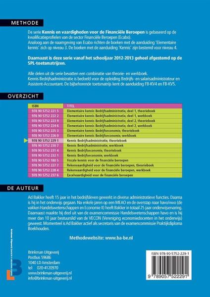 Grote foto kennis bedrijfsadministratie financi le beroepen boeken overige boeken
