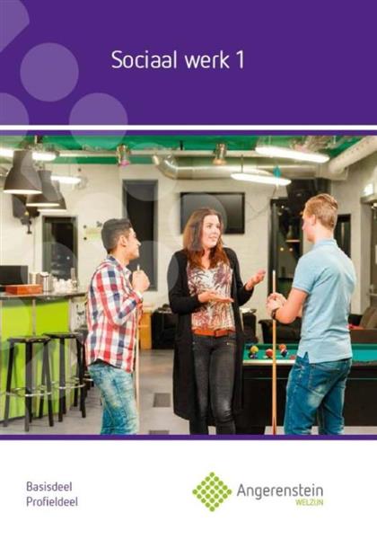 Grote foto sociaal werk 1 profieldeel basisdeel angerenstein welzijn boeken overige boeken
