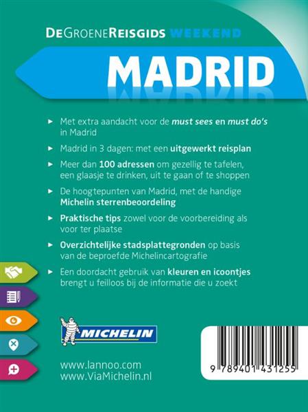Grote foto de groene reisgids weekend madrid boeken overige boeken