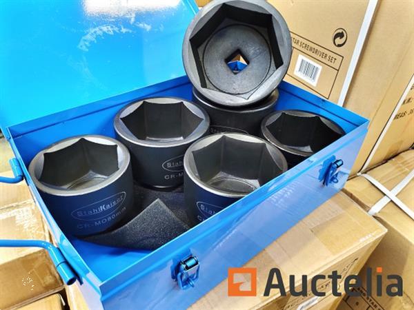 Grote foto 6 dlg zware krachtdoppenset 1 80 105mm doe het zelf en verbouw gereedschappen en machines