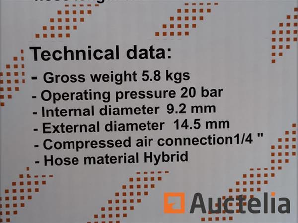 Grote foto luchtslanghaspel 15 meter 20 bar doe het zelf en verbouw gereedschappen en machines