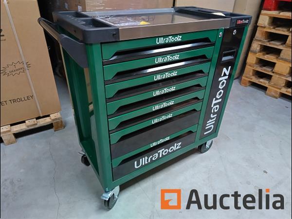 Grote foto gereedschapswagen ultra toolz green 7 7 1 doe het zelf en verbouw gereedschappen en machines
