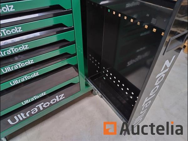 Grote foto gereedschapswagen ultra toolz green 7 7 1 doe het zelf en verbouw gereedschappen en machines