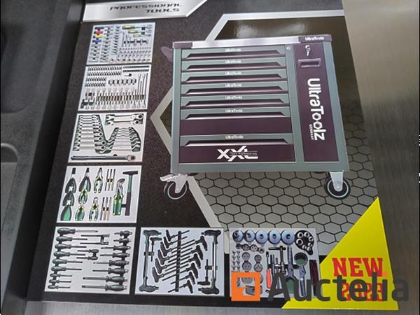 Grote foto gereedschapswagen ultra toolz green 7 7 1 doe het zelf en verbouw gereedschappen en machines