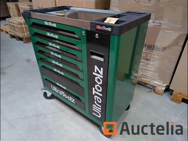 Grote foto gereedschapswagen ultra toolz green 7 7 1 doe het zelf en verbouw gereedschappen en machines