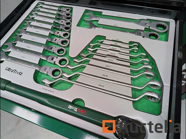Grote foto gereedschapswagen ultra toolz green 7 7 1 doe het zelf en verbouw gereedschappen en machines