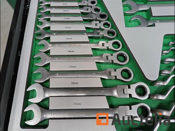 Grote foto gereedschapswagen ultra toolz green 7 7 1 doe het zelf en verbouw gereedschappen en machines