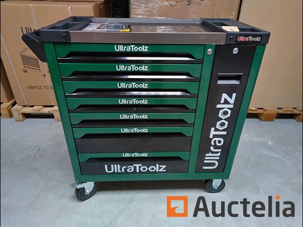 Grote foto gereedschapswagen ultra toolz green 7 7 1 doe het zelf en verbouw gereedschappen en machines